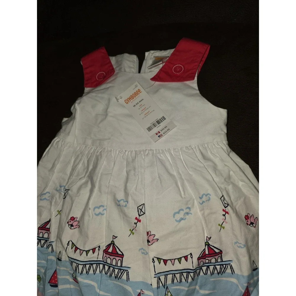 Gymboree stripes and anchors sailboat dress size 18 24 months‎ nwt